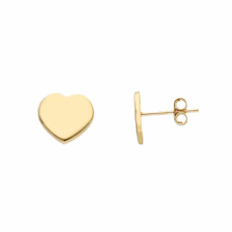 Φωτογραφία από Golden heart earrings 14k (code S264727)