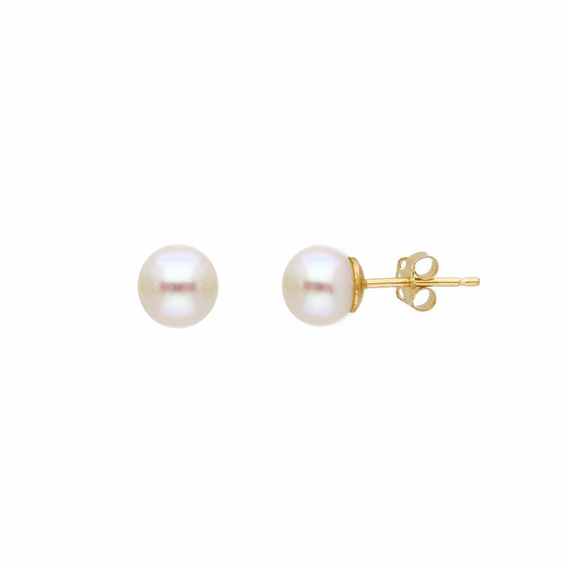 Φωτογραφία από Golden earrings 14k with pearls (code S278324)
