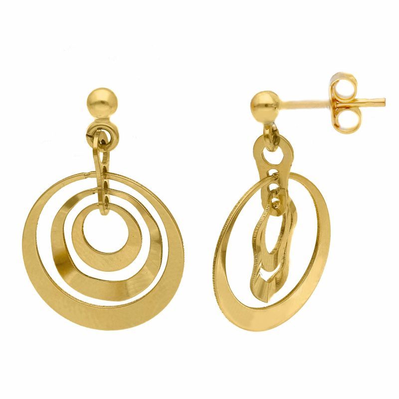 Φωτογραφία από Yellow gold earrings k14  (code S279297)