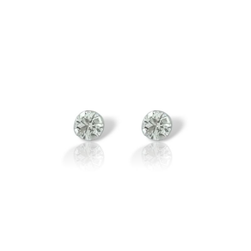 Φωτογραφία από Orecchini lobo in oro Bianco k9 (code AG2915)