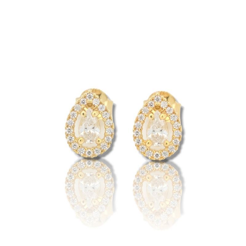 Φωτογραφία από Yellow gold drop earrings 14k (code AL2827)