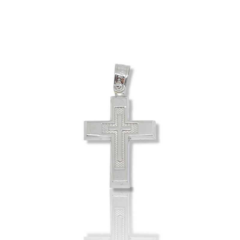 Φωτογραφία από White gold cross 14k (code A1700)