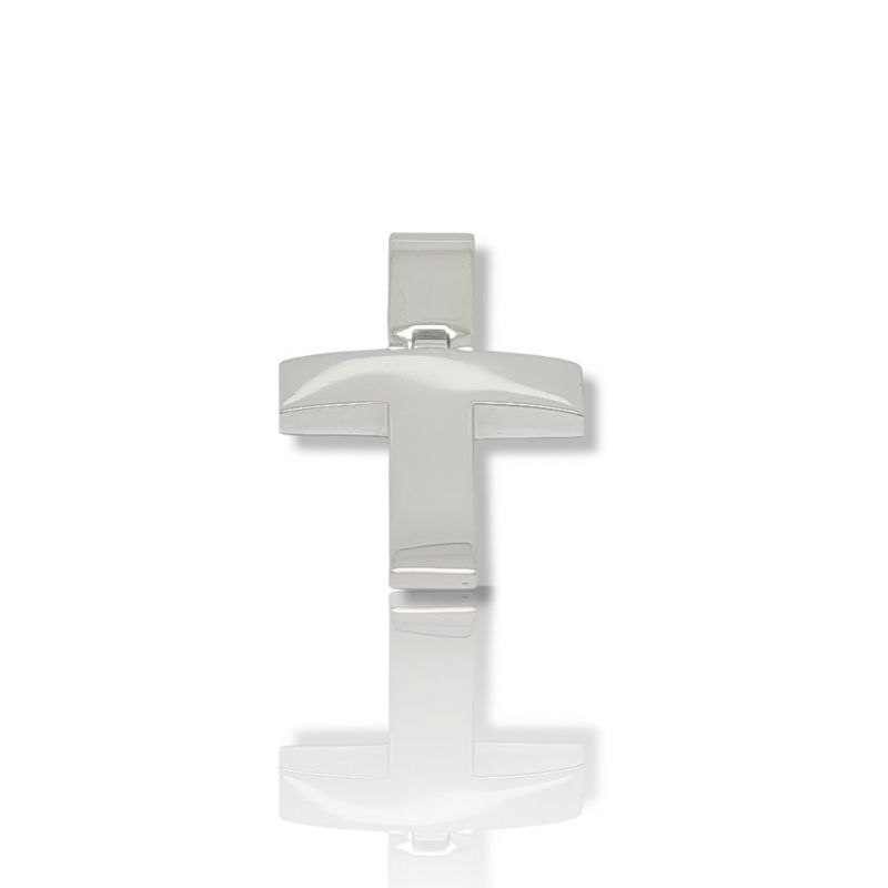 Φωτογραφία από Croce in oro Bianco k14 (code H2310)
