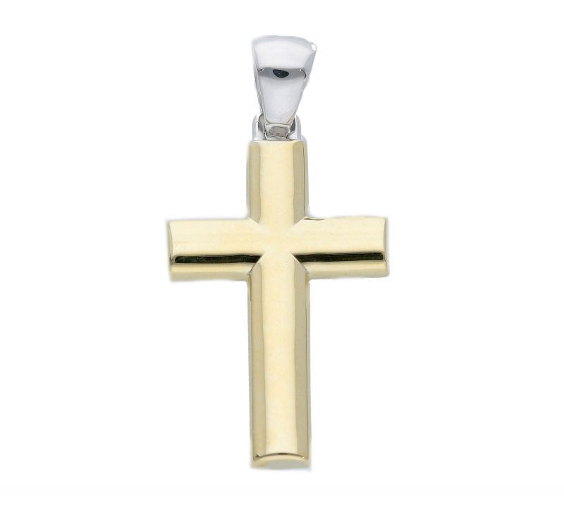 Φωτογραφία από Croce in oro giallo e oro bianco k14 (code S231303)