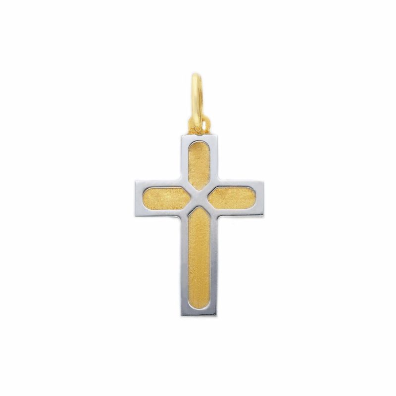 Φωτογραφία από Golden cross k14 with white gold details  k14 (code S244723)