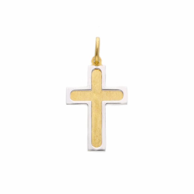 Φωτογραφία από Golden cross k14 with white gold detail  k14 (code S244736)