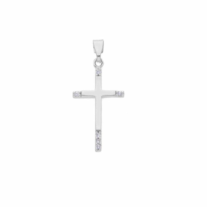 Φωτογραφία από White gold cross k14. (code S250174)