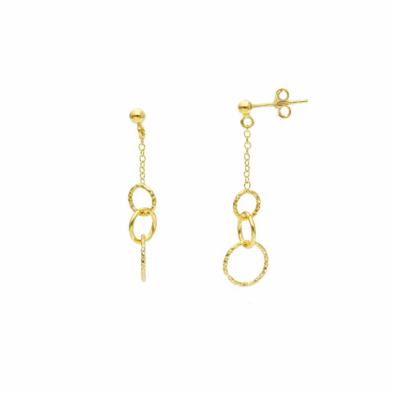 Φωτογραφία από Yellow gold earrings k14  (code S254945)