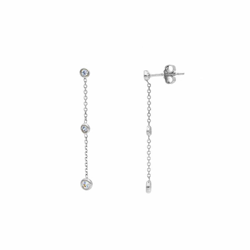 Φωτογραφία από Yellow gold earrings k14 with zircons  (code S255952)