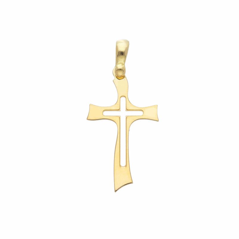 Φωτογραφία από Yellow gold cross k18  (code S274003)