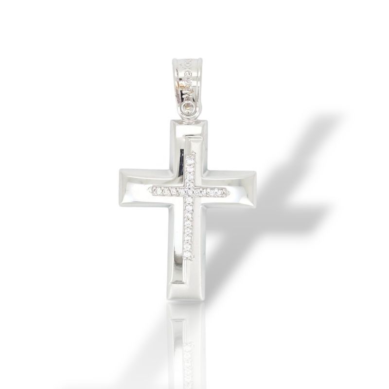 Φωτογραφία από White gold cross 14k  (code AL2273)
