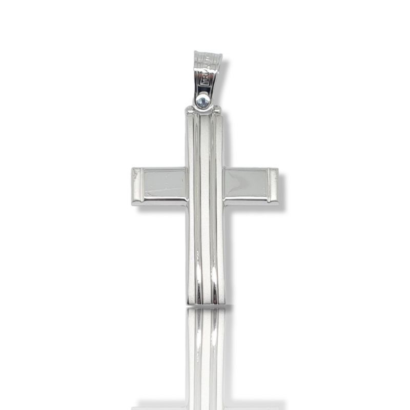 Φωτογραφία από White gold cross k14 (code H1682)