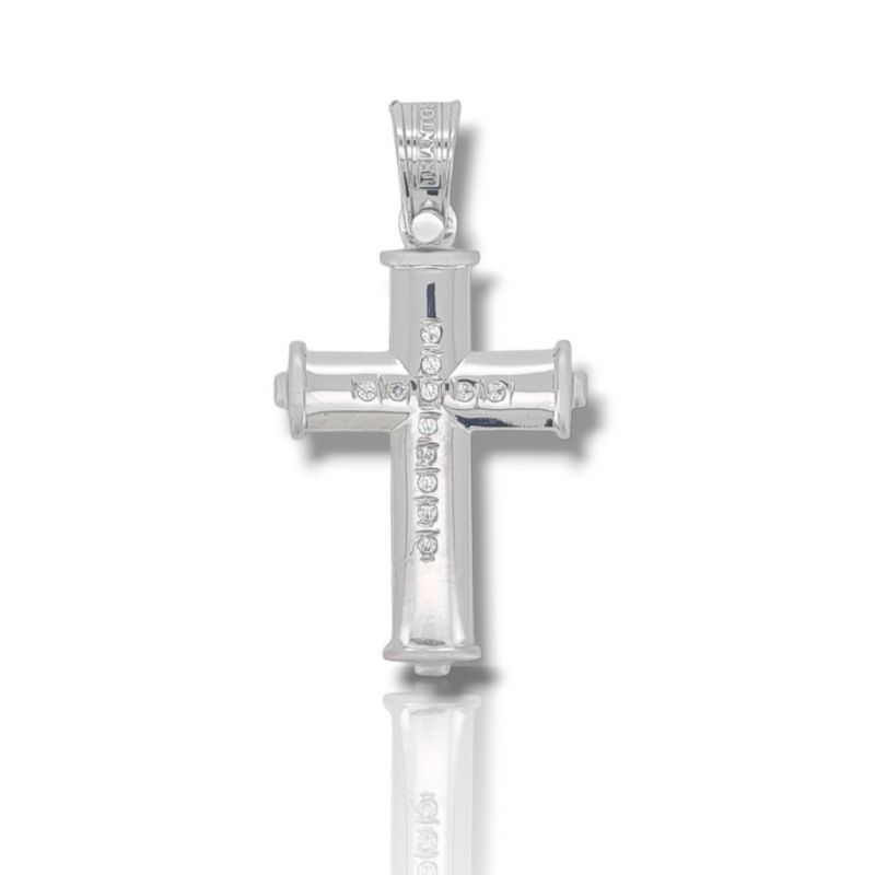 Φωτογραφία από White gold cross 14k with zircon (code H1707)