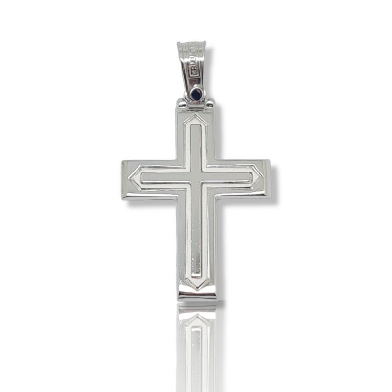 Φωτογραφία από Croce in oro bianco k14 (code H1872)
