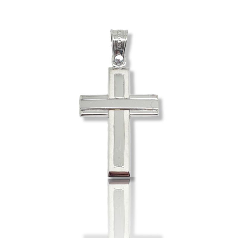 Φωτογραφία από Croce in oro bianco k14 (code H2104)