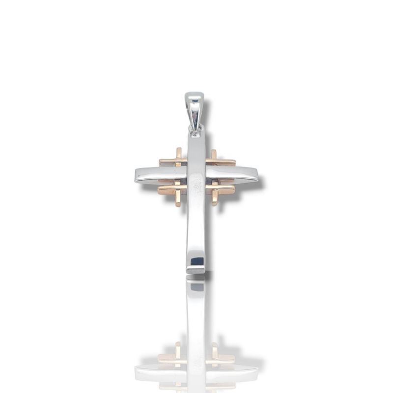 Φωτογραφία από White gold & rose gold cross k18  (code P1809)