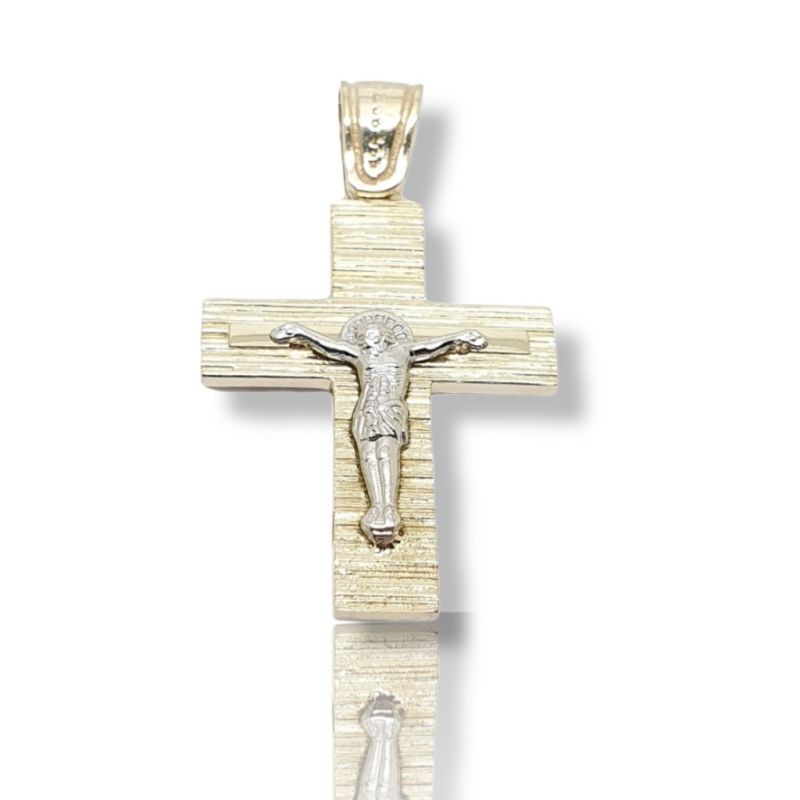 Φωτογραφία από Croce in oro Giallo con Crocifisso (code H2121)