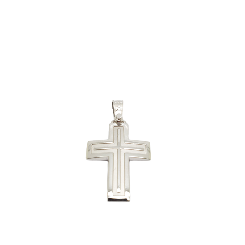 Φωτογραφία από White gold cross k14 (code H1820)