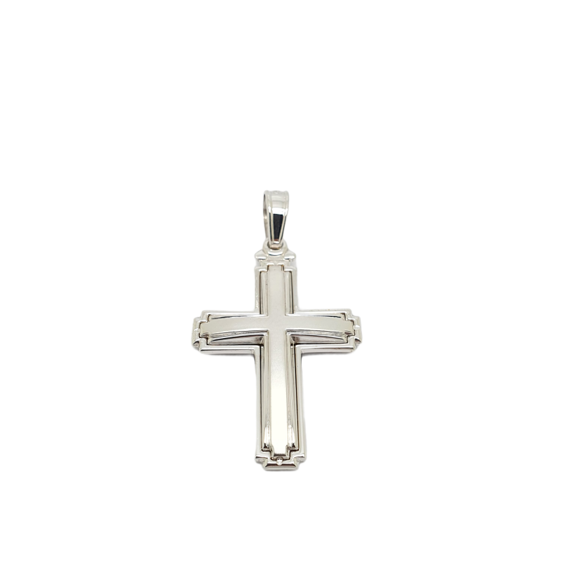 Φωτογραφία από White gold cross k14 (code H1822)