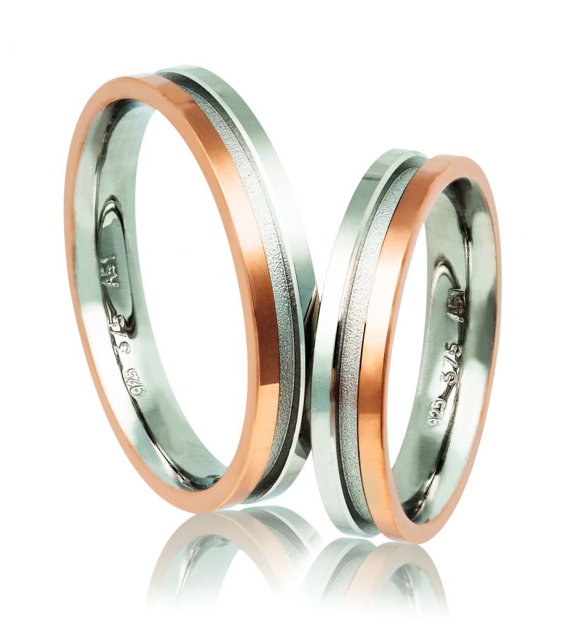 Φωτογραφία από Fedi Nuziali in oro Bianco e oro Rosa 4.8mm  