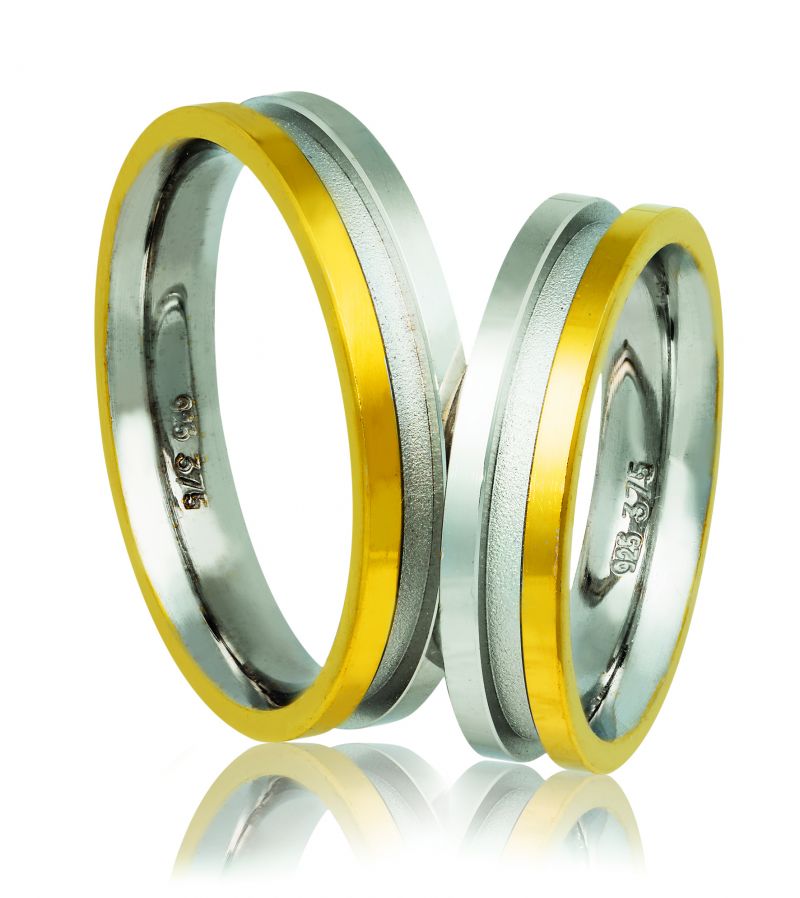 Φωτογραφία από Fedi Nuziali in oro Bianco e oro Giallo 4.8mm  
