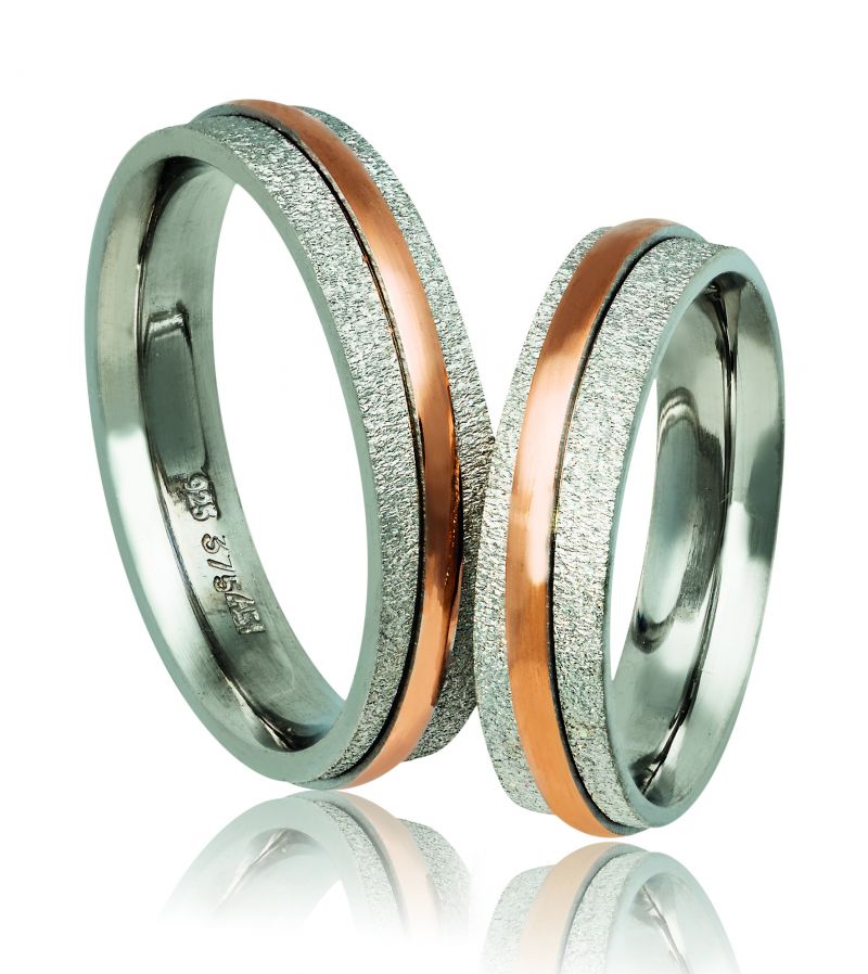 Φωτογραφία από Fedi Nuziali in oro Bianco e oro Rosa 5.0mm  