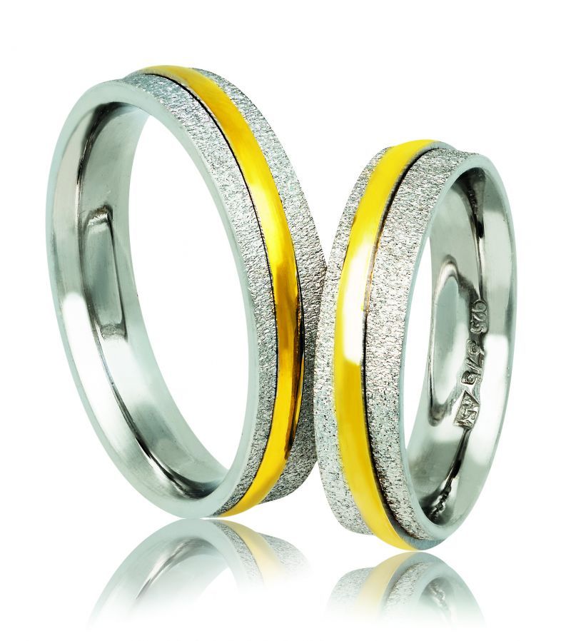Φωτογραφία από Fedi Nuziali in oro Bianco e oro Giallo 5.0mm  