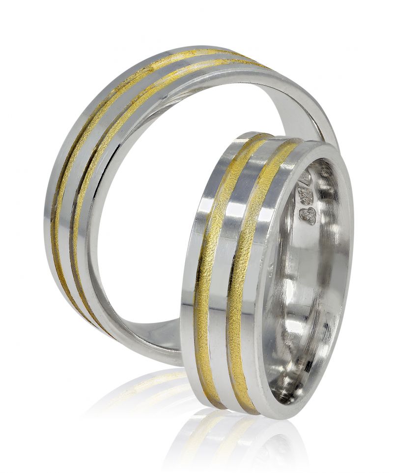 Φωτογραφία από Fedi Nuziali in oro Giallo e Bianco 6mm