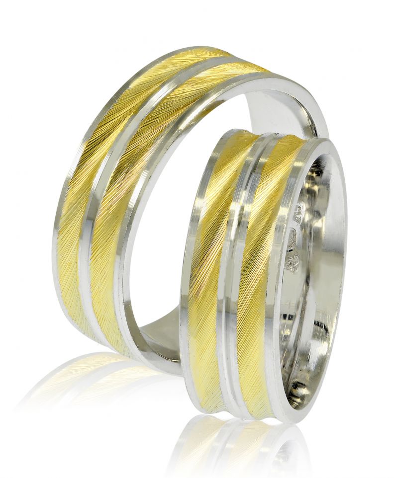 Φωτογραφία από Fedi Nuziali in oro Giallo e oro Bianco 7mm