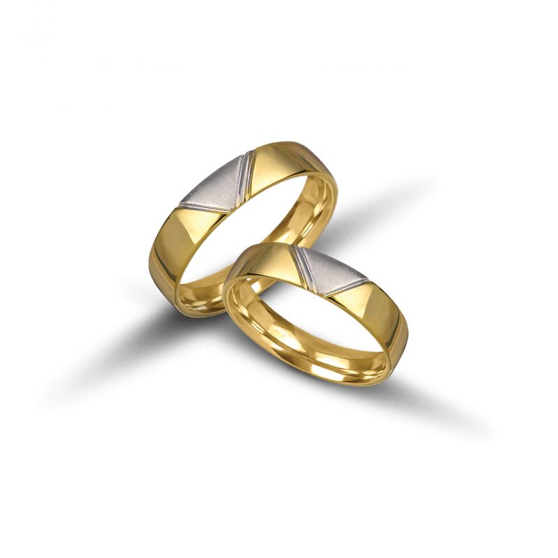 Φωτογραφία από Fedi Nuziali in oro Giallo e Bianco  5mm