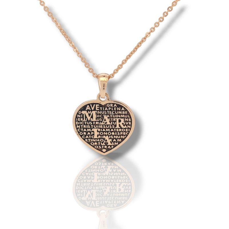 Φωτογραφία από Rose Gold plated silver 925º heart necklace  