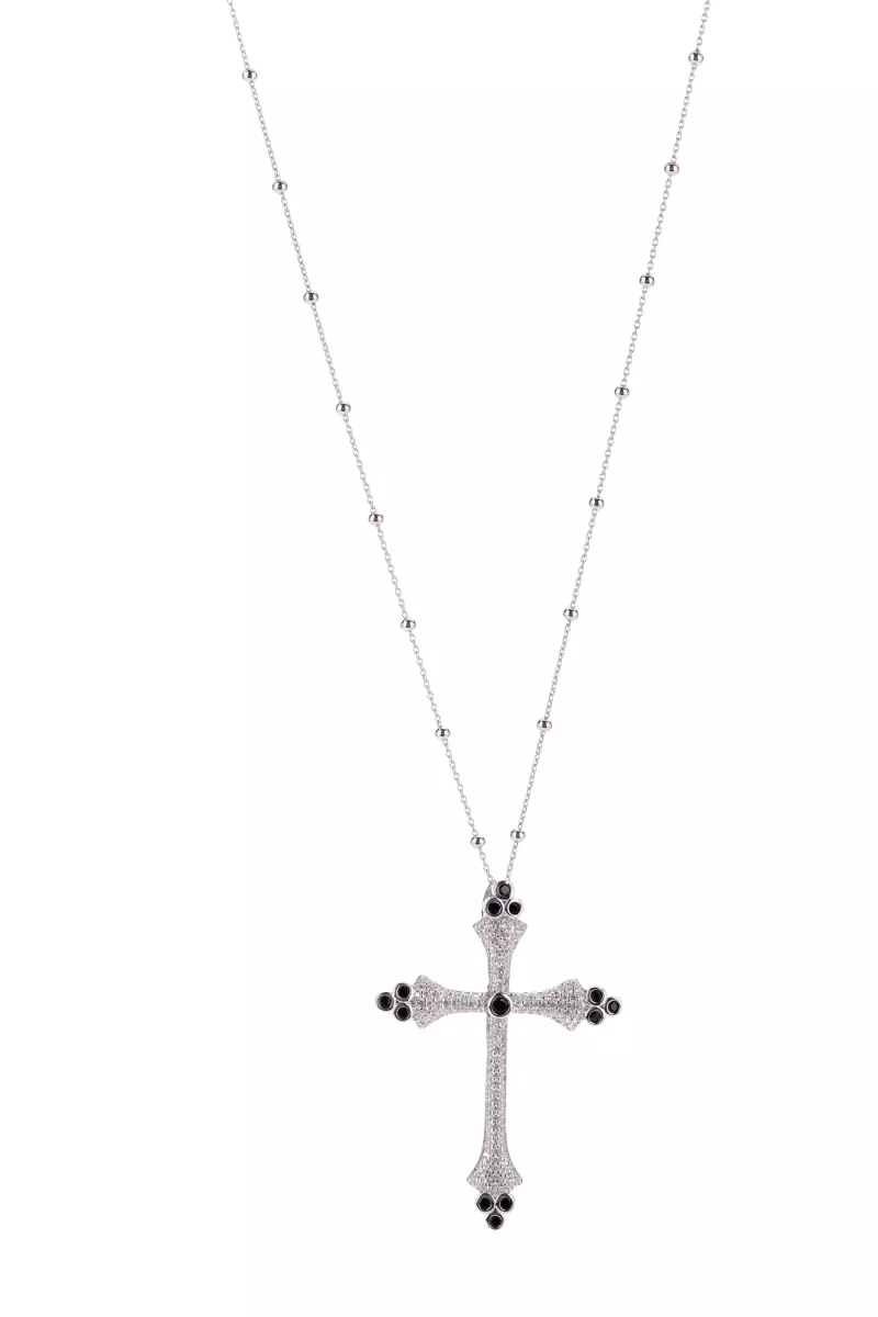 Φωτογραφία από Icona Platinum plated silver 925º Cross  (code AGI293-C-ZN)