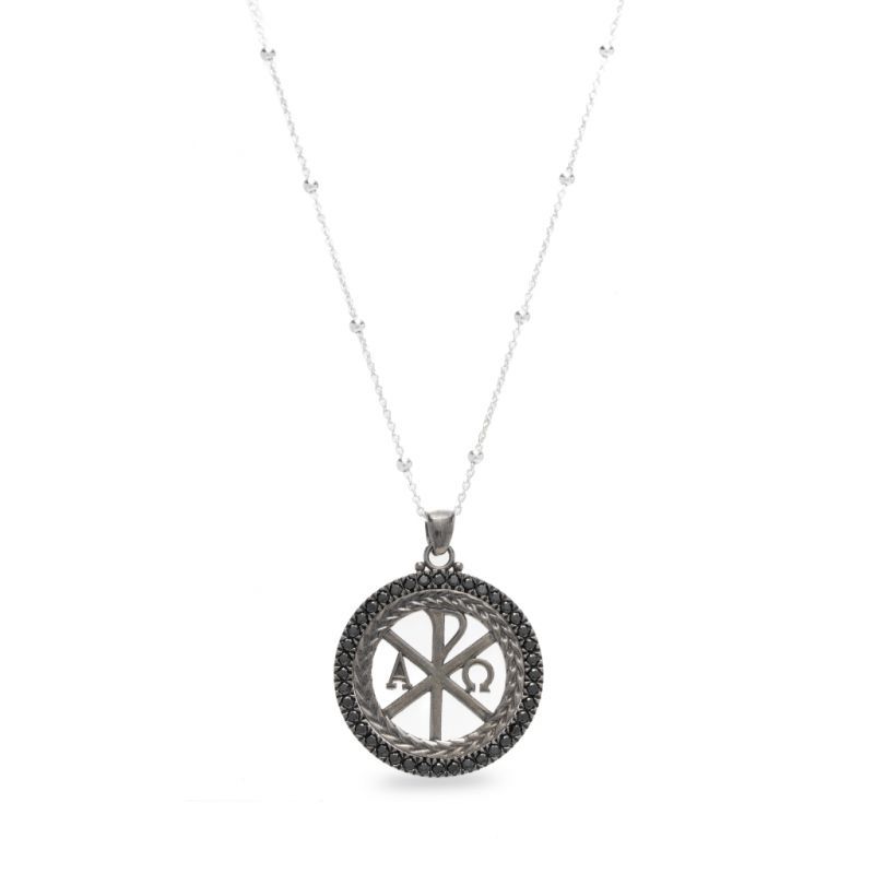 Φωτογραφία από Platinum plated silver Necklace ICONA (AGI341/C-N)