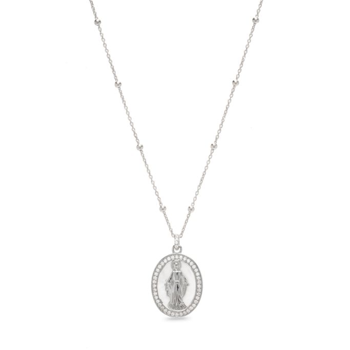 Φωτογραφία από Platinum plated silver Necklace ICONA (AGI359/C-A)