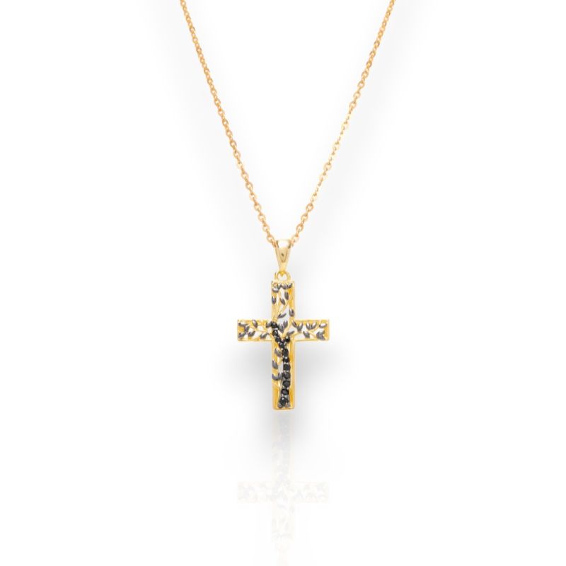 Φωτογραφία από Collana Icona CRUCIS LUMINIS - Pietre Nere (code AGI360/C-Ο)