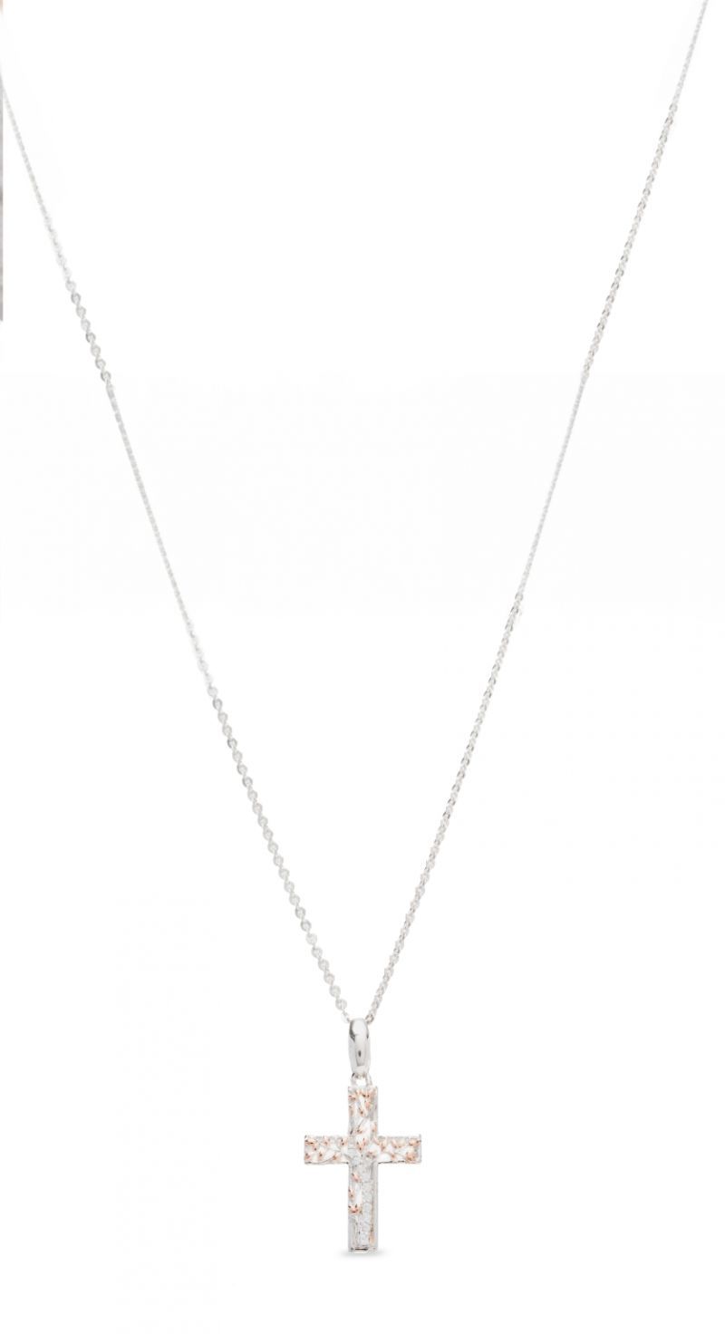 Φωτογραφία από Icona Platinum plated silver 925º Cross  (code AGI360/C-A)