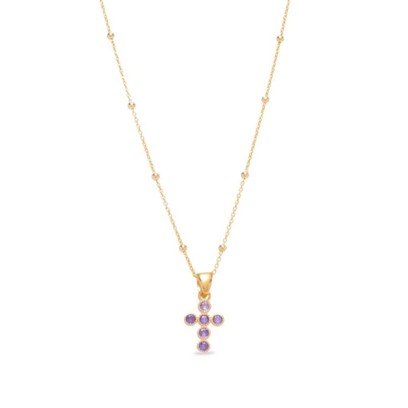 Φωτογραφία από Icona gold plated silver 925º Cross (code AGI363/C-VI)