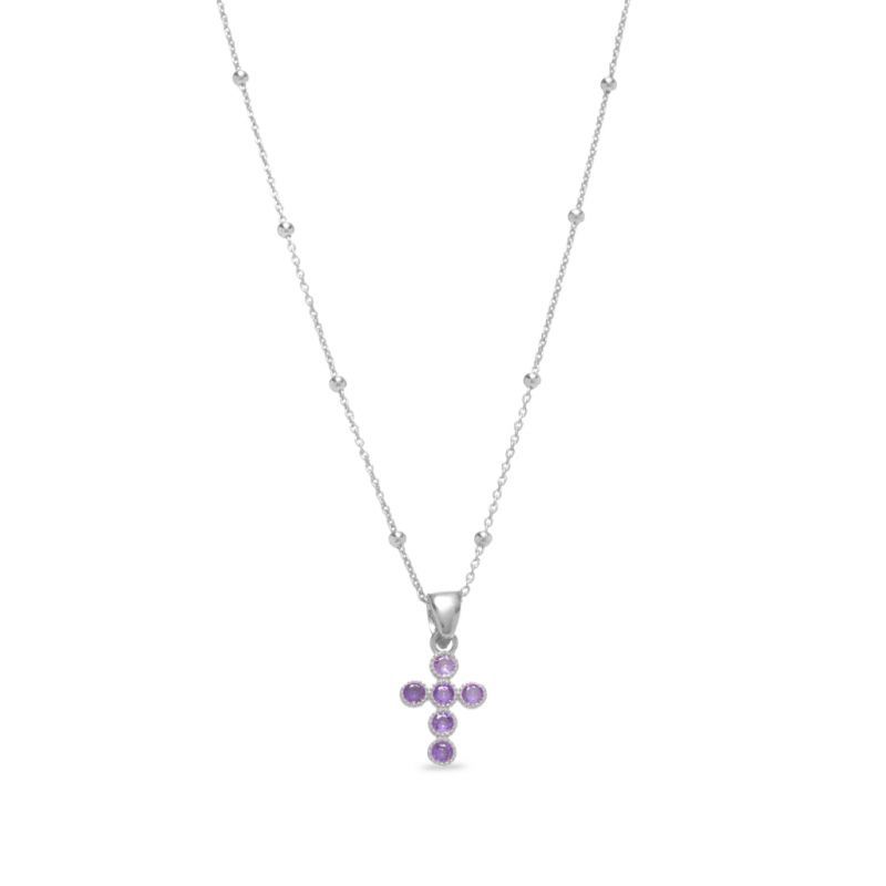 Φωτογραφία από Icona Platinum plated silver 925º Cross (code AGI364/C-VI)