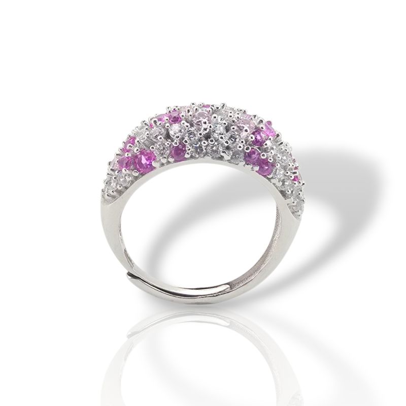 Φωτογραφία από Ασημένιο δαχτυλίδι 925° επιπλατινωμένο (code FCM002810)