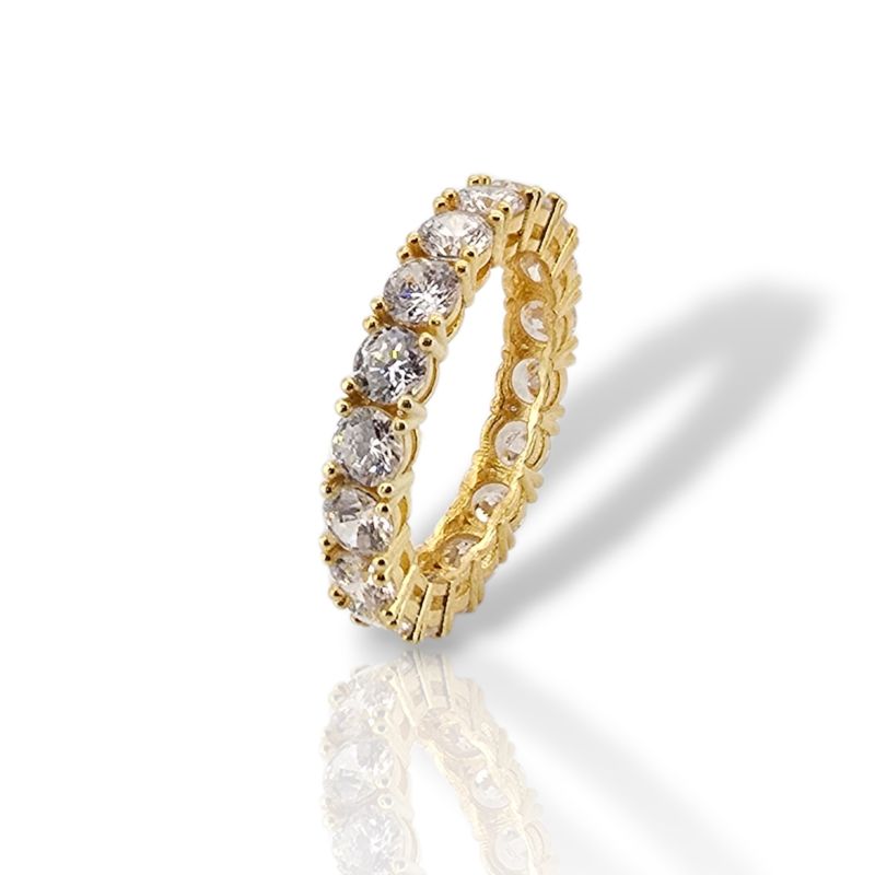 Φωτογραφία από Ασημένιο δαχτυλίδι απο επιχρυσωμένο ασήμι 925° (code Η002843)