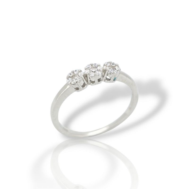 Φωτογραφία από Platinum plated silver 925° ring (code FC003830)