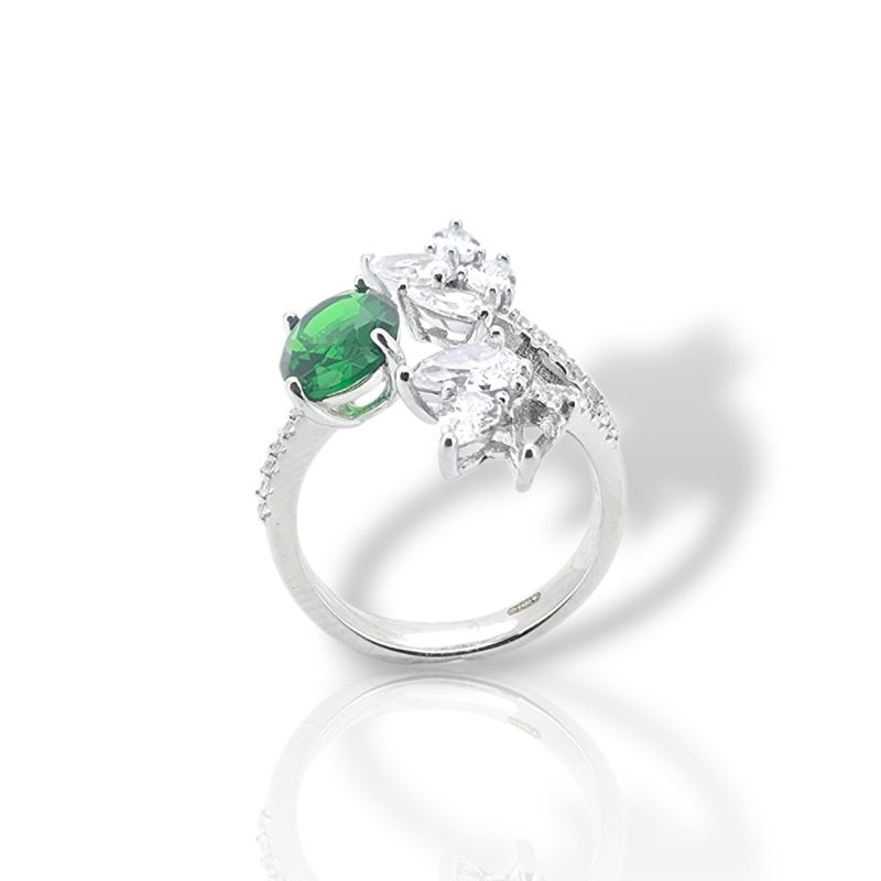 Φωτογραφία από Ασημένιο δαχτυλίδι απο επιπλατινωμένο ασήμι 925°  (code FC004625)