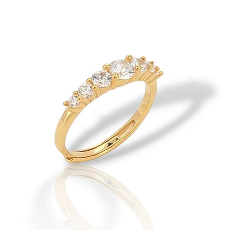Φωτογραφία από Silver ring made of gold-plated 925 silver (code FC005565)