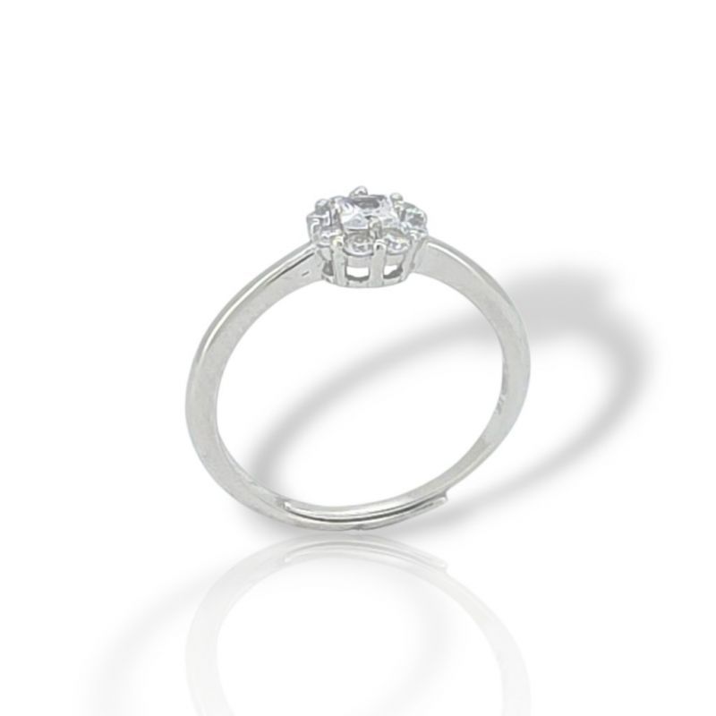 Φωτογραφία από Platinum plated silver 925° ring (code FC006854)