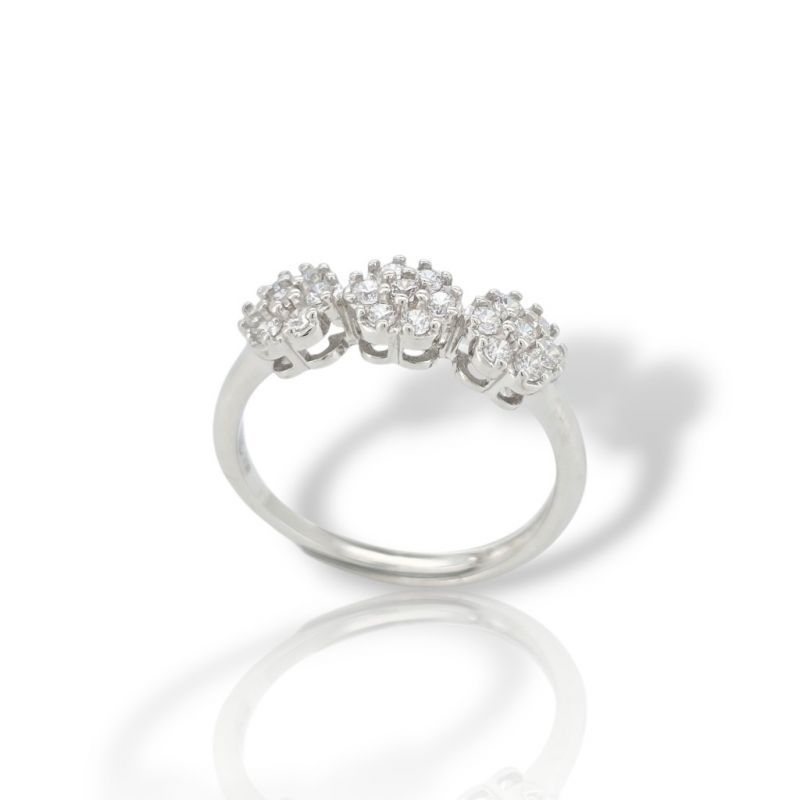 Φωτογραφία από Platinum plated silver 925° ring (code FC006861)