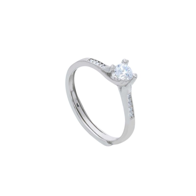 Φωτογραφία από Platinum plated silver  925° ring (code S235580)