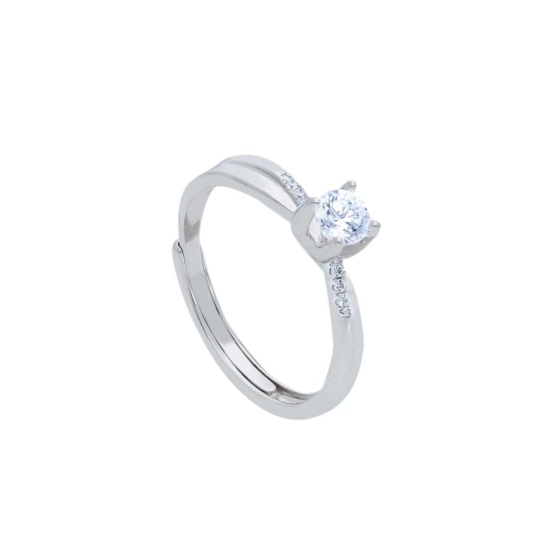 Φωτογραφία από Platinum plated silver  925° ring (code S235581)