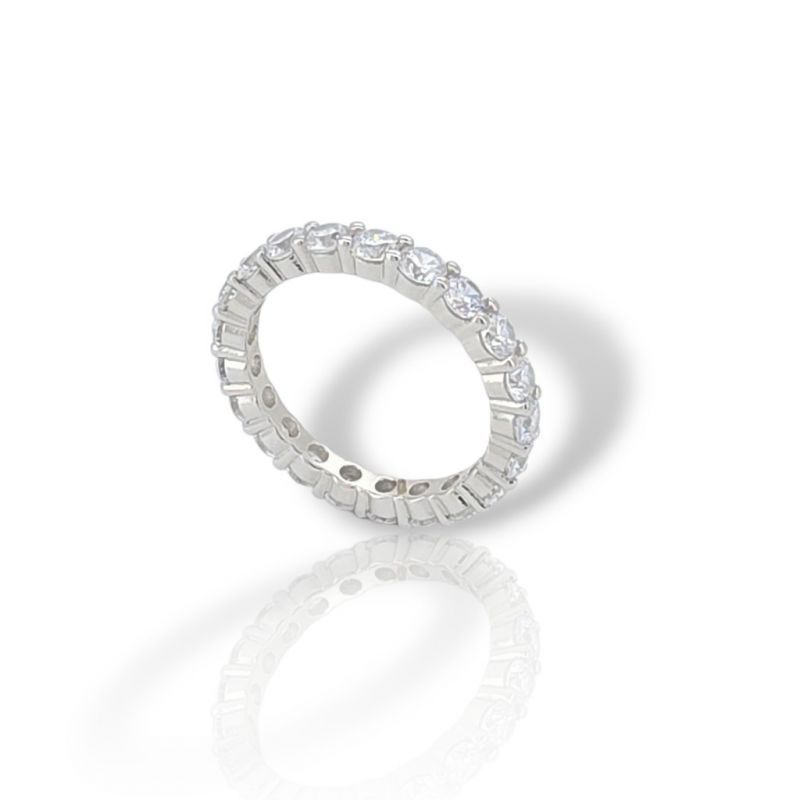 Φωτογραφία από Platinum plated silver 925° ring  (code FCM2798)