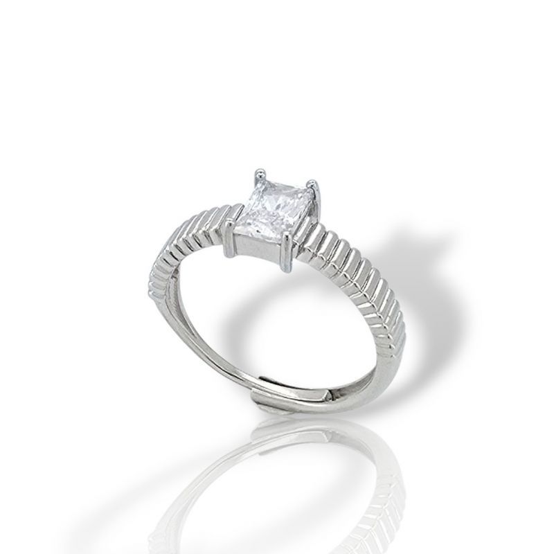Φωτογραφία από Platinum plated silver 925° ring (code FCM2801)