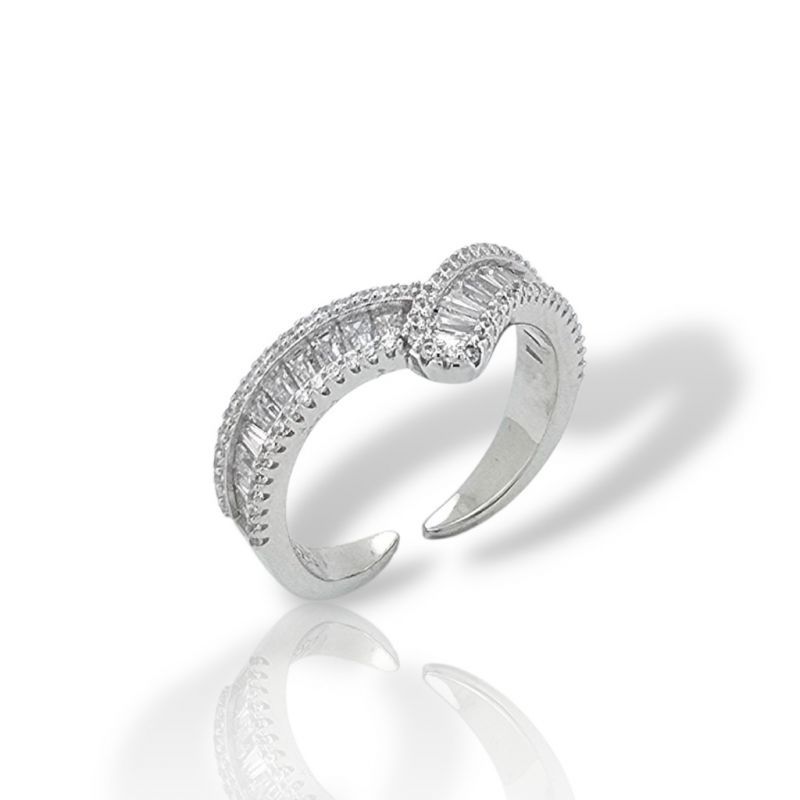 Φωτογραφία από Platinum plated silver 925° ring (code FCM2805)
